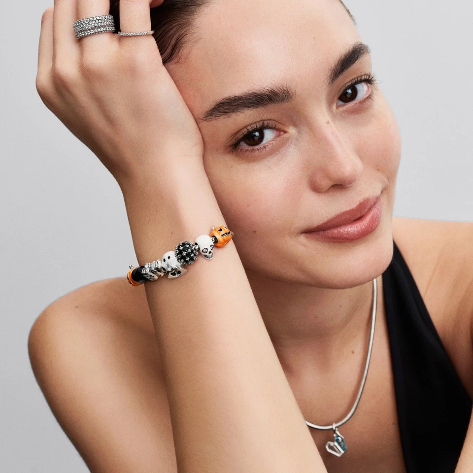 Pandora Charm BOO Glow In The Dark Zirkonia Sterling-Silber 794060C01 - Bild 2 von 4