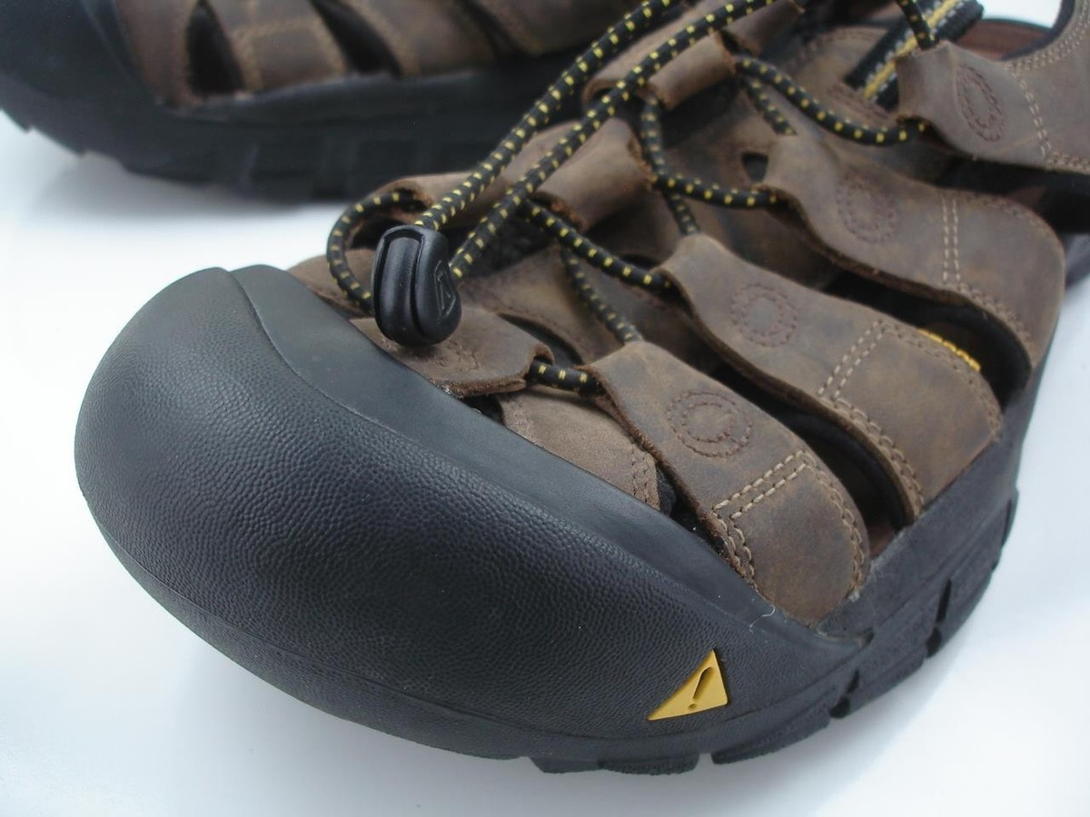Keen Newport H2 Men’s Sandals Closed Toe Waterproof Hiking Size 14 Brown Black Keen Newport Leather – 2BigFeet main image 4
