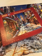 Complete Ravensburger 00578 Christmas Time 1000 Pc Jigsaw Puzzle London Big Ben