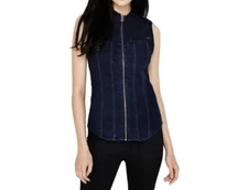 G Star Raw Midge Dumont Shirt Sleeveless SuperStretch Denim Shirt Vest Jean XS