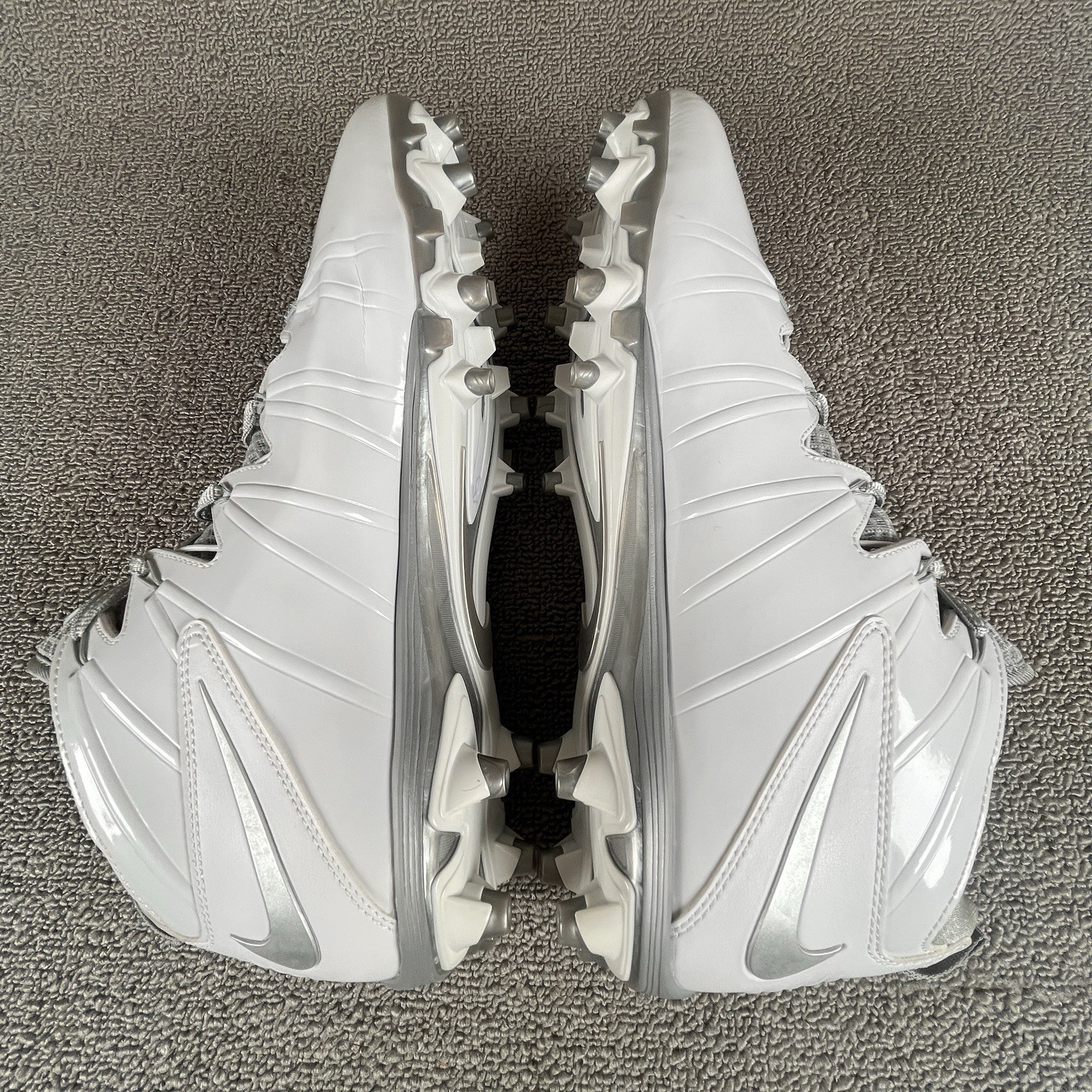 Nike Huarache 4 Lacrosse Shoes Mens Sz 11 White Sports Cleats 616296-100 thumbnail 11