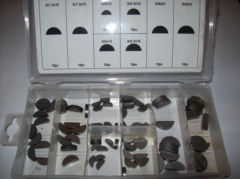 GOLIATH INDUSTRIAL TOOL 80pc WOODRUFF KEY ASSORTMENT FLYWHEEL PULLEY CRANK