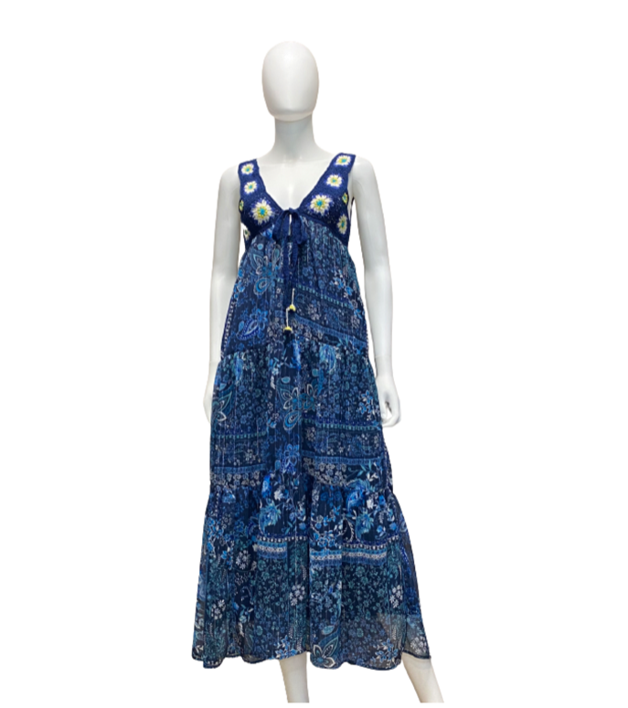 chinese dress ladies Artisan Leopard Maxi Dress from Aratta exclusive at Urbanheer main image 0