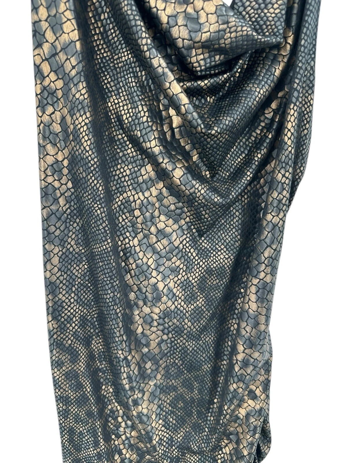 VETEMENTS Abito body donna Eien Apparel pelle di serpente taglia L gotico punk spigoloso catena animale