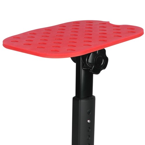 Studio Monitor Speaker Desktop Stand Height Adjustable Pair Red Trim Clutch - Picture 3 of 7