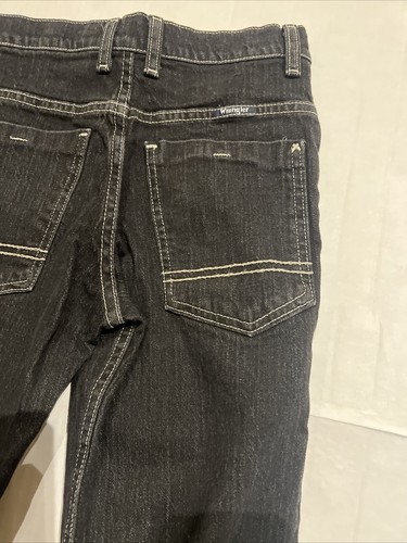 *Wrangler Boys Jeans Size 12 Regular Dark Wash Denim Adjustable Waist Classic - Picture 7 of 8