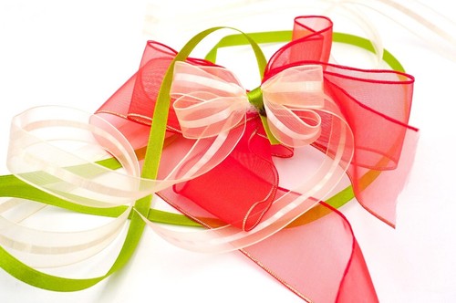1.5" & 5/8"x25YD+3/8"20YD Classy Cherry Red Ribbon - Picture 2 of 4