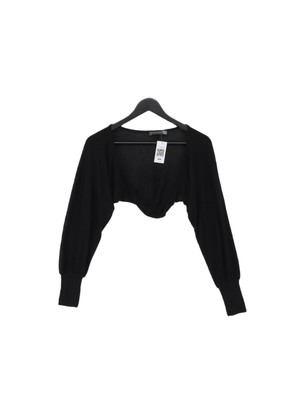 Koton Damen Strickjacke S schwarz 100% Viskose V-Ausschnitt Cardigan