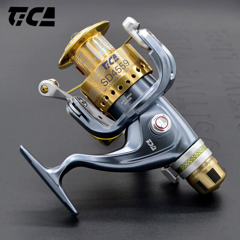 TICA Rear Drag Spinning Fishing Reel 36inch Line Retrieve + Extra Graphite  Spool