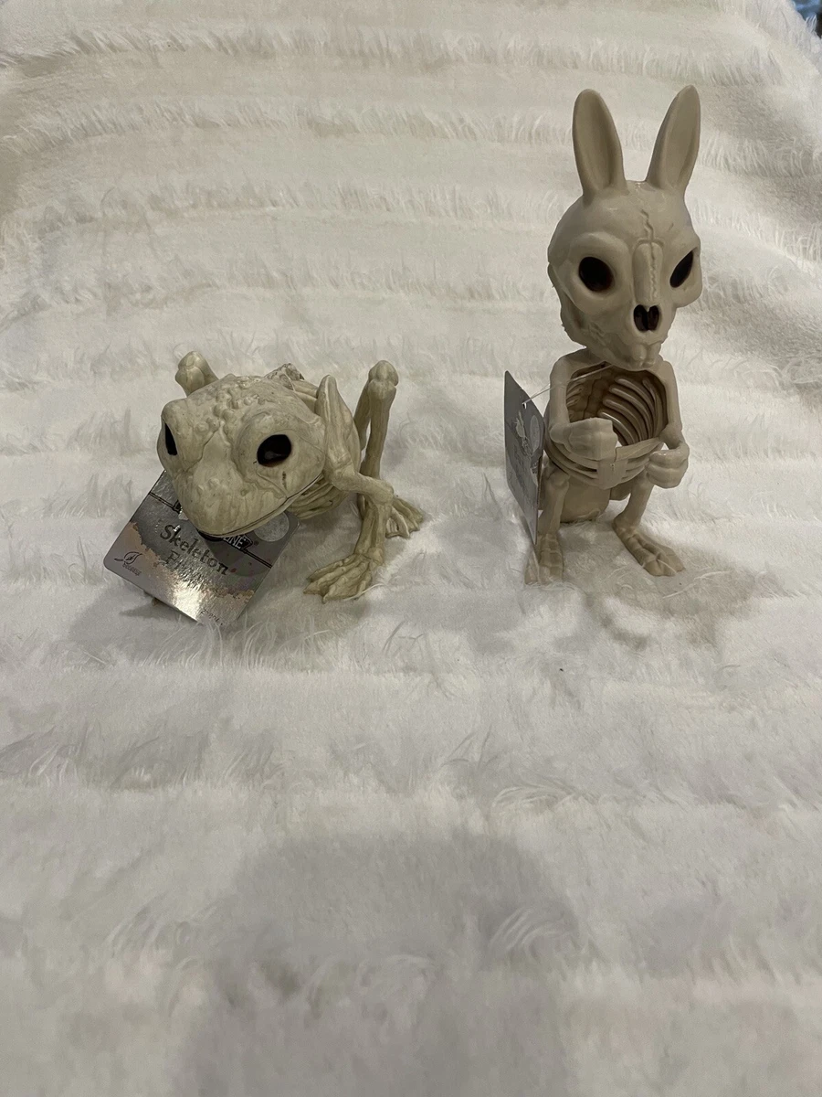 FROG & BUNNY SKELETON SPOOKY BONEZ ANIMAL HALLOWEEN HOUSE PROP DECORATION  SET | eBay