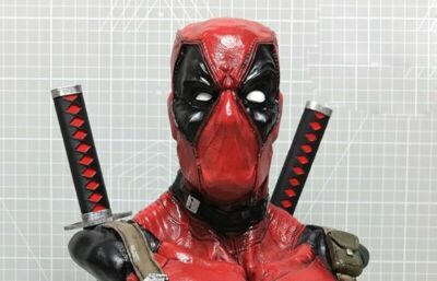 New Super Hero Deadpool Bust 13inch Height 1/3 Scale Resin Statue