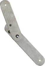 SMALL RAW Steel Trunk Lid Stay - Plain antique vintage retro rustic patina old 