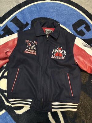 ジャケット・アウター AVIREX Vintage 90's Avirex Kids Leather Jacket Size 10/12 Measures