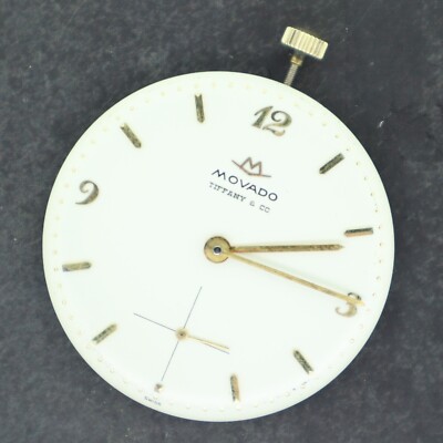 Vintage Movado Tiffany and Manual Wind Pocket Watch Movement