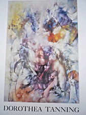 Affiche  poster expo Dorothea Tanning - casino de Knokke  1967 - Surréalisme