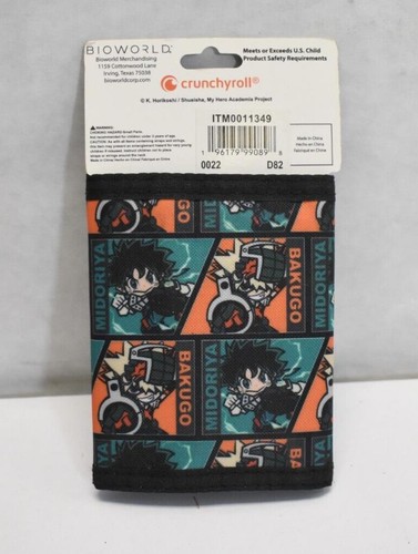 Bioworld My Hero Academia Trifold Wallet Midoriya And Bakugo Crunchyroll - Picture 2 of 5
