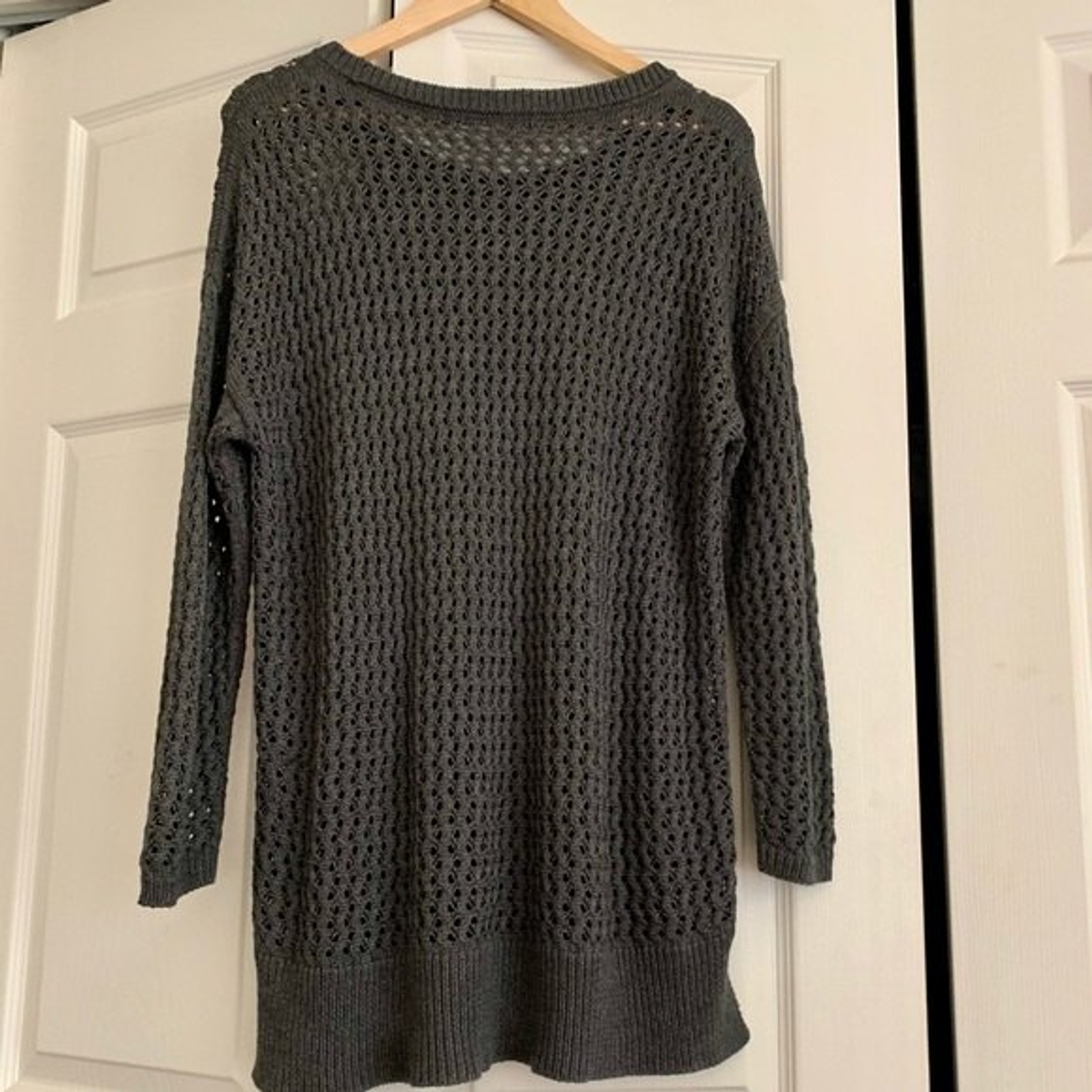 Peruvian connection gray tunic sweater - image 2