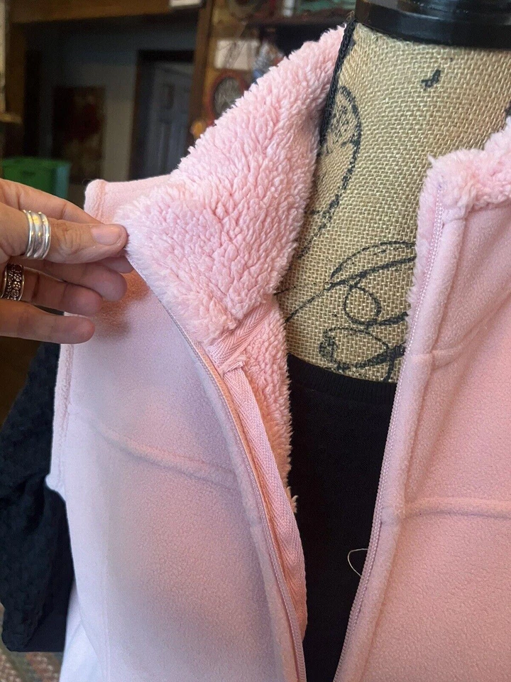 Pink Jane Ashley Medium Super Soft And Warm Fleece Zip Vest - NWT - Image 2 of 4