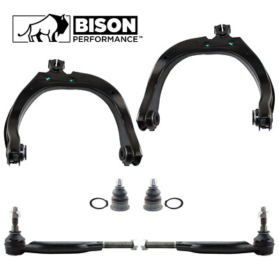 Bison Performance 6pc Upper Control Arms Outer Tie Rods Kit For Buick Chevy GMC