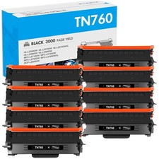 8PK TN760 TN730 Toner Compatible With Brother MFC-L2710DW DCP-L2550DW With Chip