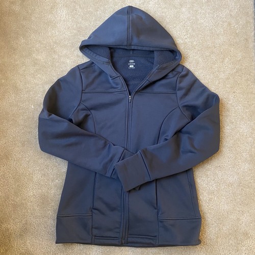 LEG3ND Women’s Hoodie Full Zip Size Small Charcoal Gray with Thumb Holes - Bild 2 von 12