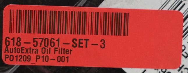 NEW Auto Extra Engine Oil Filter Set of 3 618-57061 For Kia Hyundai 2006-2010