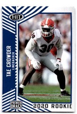 2020 SAGE HIT #52 Tae Crowder Blue Near mint or better