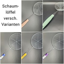 Schaumlöffel Schaumkelle Abschöpflöffel Abseiher Sieb mit Griff Klein Groß Küche