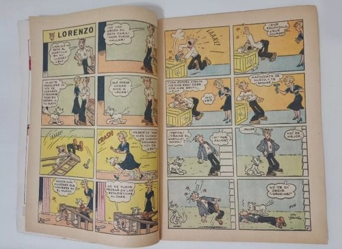 Chic Young DAGWOOD #118 1960 Spanish Comic LORENZO Y PEPITA #178 Novaro Mexico - Picture 5 of 5
