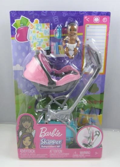 Barbie Skipper Babysitters Inc. Stroller Playset And Doll