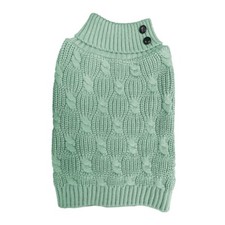 FASHION PET Textured Cable Sweater Sage XS - ...