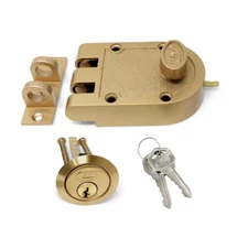 Bronze Lacquer High Security Single Cylinder Jimmy Proof Die Cast Deadbolt Lock