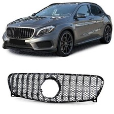 Sport Kühlergrill Schwarz Glanz Chrom passt für Mercedes GLA X156 2013-2016