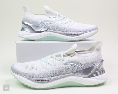 ANTA Chuang 2.0 Pro White Silver Blue Athletic Shoes Men's Size 13 (112215581-2)