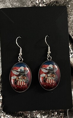 SILBER 925 GREMLINS MEMORABILIA OHRRINGE GIZMO SCHMUCK WEIHNACHTSGESCHENK FÜR SIE