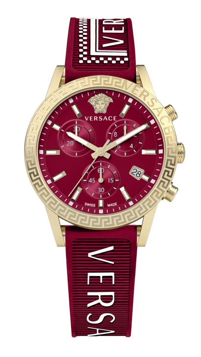 Versace Womens Sport Tech Gold 40mm Strap Fashion Watch | eBay