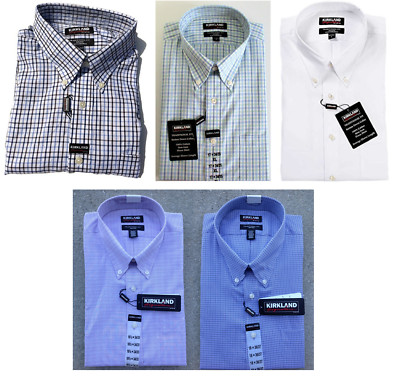 Kirkland Signature Men's Traditional Fit Non-Iron Dress Shirt