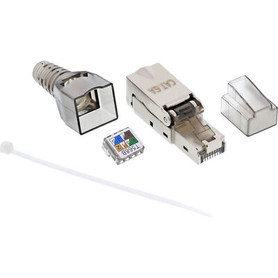InLine  RJ45 Stecker Cat.6A 500MHz, feldkonfektionierbar, geschirmt