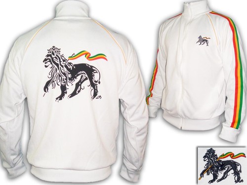 Giacca Rasta con maniche a righe Rasta. Giacca reggae con stampe giubbino uomo - Foto 8 di 8