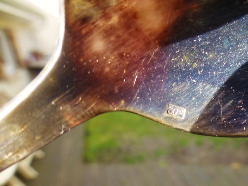 TAUFBESTECK SILBER 40er Jahre Teenager Weißmetall 60g Punze LP - Bild 6 von 8