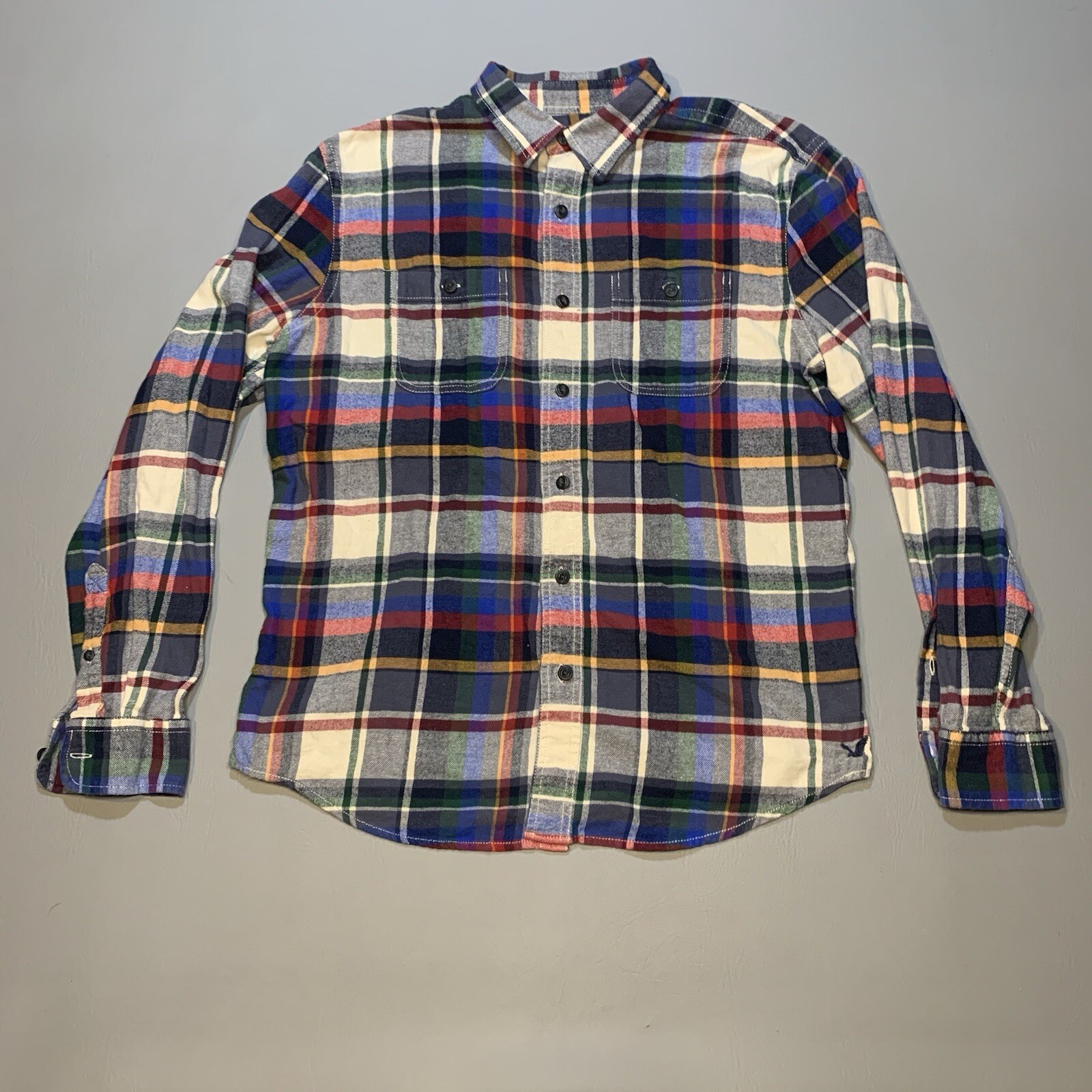 Heritage American Eagle Large Button Front Flanne… - image 2