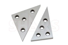 Shars 30 & 45 Degree Solid Angle Plate Hardened Steel 4 Holes 11/32" ![