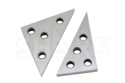 SHARS TOOL Shars 30 & 45 Degree Solid Angle Plate Hardened Steel 4 Holes 11/32" ![