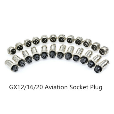 1/5/10Sets GX12/16/20 2-15Pin Male&Female Circle Aviation Connector Socket Plug