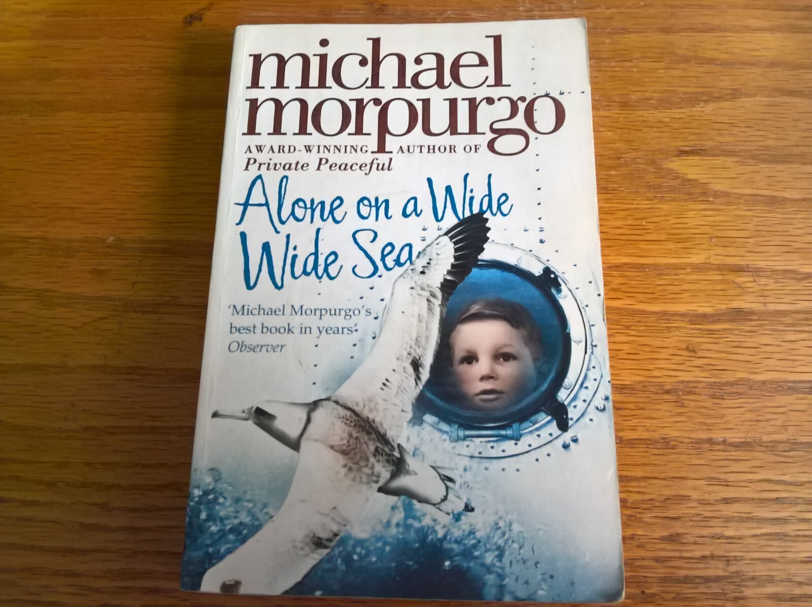 SIGNED Alone on a Wide Wide Sea by Michael Morpurgo pb children's fiction
