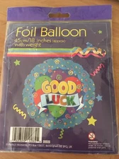Round 18" Good Luck Foil Helium Balloon x2  (Not Inflated) Joblot