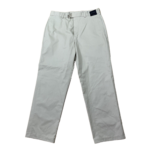 JOHN W NORDSTROM Pants Men 33w 33L Smartcare Wide Leg Khaki Beige Y2k 2010 33x32 - Picture 13 of 19