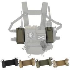 Tactical Chassis Expander Radio Storage Pouch Hook & Loop for Chest Rig Vest