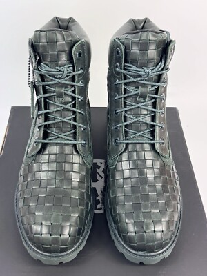 Timberland - Woven Leather 6inch Lace Boots Size: UK 10/ US10.5