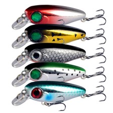 5PCS Fishing Lure Sinking Minnow 4.5cm 2.5g De Pesca Wobblers Trolling Carp Lure